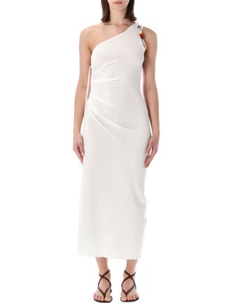 Sessun Leite Monospalla Jersey Midi Dress