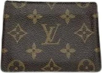 Louis Vuitton Pre-owned Wallets, female, Brown, Size: ONE SIZE Pre-owned Vintage Leather Wallet