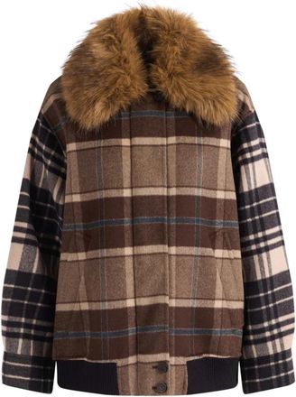 Max Mara Divina Korte Jas - Dames - Jassen - Bruin - S - Wol - Jassen