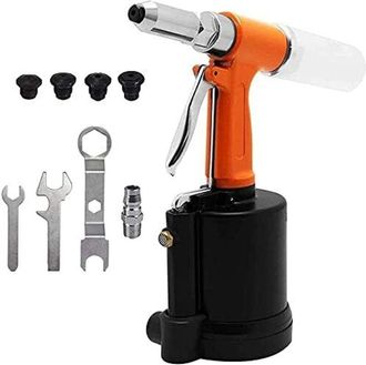 OEM Remachadora Neum&aacute;tica De Aire Con 5 Boquillas (2,4 Mm, 3,2 Mm, 4,0 Mm, 4,8 Mm Y 6,4 Mm)