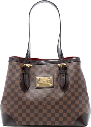 Louis Vuitton Borsa tote Hampstead GM in tela Damier Eb&egrave;ne 2012 - Marrone