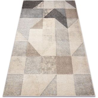 RugsX Rugsx - Alfombra Fusion 9777 Crema / Beige - Geom&eacute;trica, Moderna, Abstracta Beige 160x220 Cm