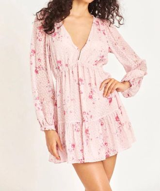 LoveShackFancy Siriana Dress In Bubbly Pink
