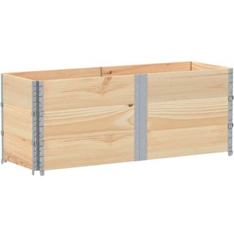 vidaXL Jardinera De Madera Maciza De Pino 150x50 Cm Vidaxl