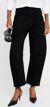 Nili Lotan Shon Curved Denim Pants