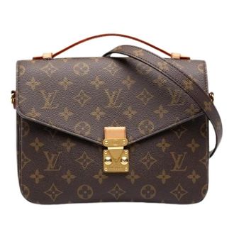 Louis Vuitton Pre-owned Pochette Metis - Dames - Vintage Schoudertas - Bruin - ONE Size - Leer - Vintage