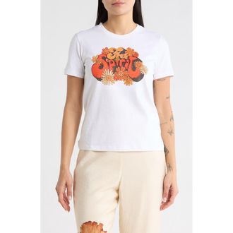Desigual Free Spirit Knit Graphic T-Shirt in White at Nordstrom Rack, Size X-Large