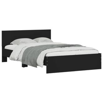 Berkfield Home Durable Bed Frame without Mattress Black 120x200 cm | Size: Small Double