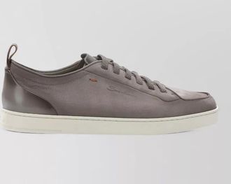 Santoni leather montecarlo low-top sneakers