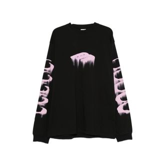 Balenciaga Graphic-print Long-sleeve T-shirt