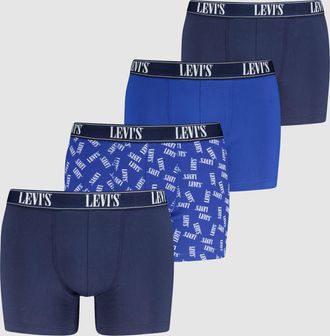 Levi's Serif Boxer Brief 4 pack - Mens - L - Blue