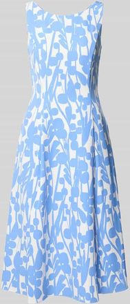 Vera Mont Knielanges Cocktailkleid mit Stretch-Anteil in Hellblau, Gr&ouml;&szlig;e 36