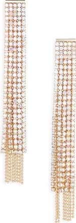 Natasha Crystal Fringe Drop Earrings in Gold Ab Crystal at Nordstrom Rack