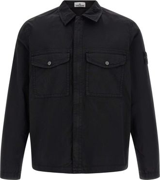 Stone Island Black Regular Overshirt