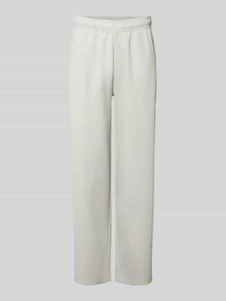 Pegador Sweatpants mit Strukturmuster und elastischem Bund in Hellgrau, Gr&ouml;&szlig;e XXL