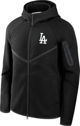 Nike Los Angeles Dodgers Tech Fleece Windrunner Nike Mens MLB Full-Zip Hooded Jacket in Black | 05L4912ZLD-6DU