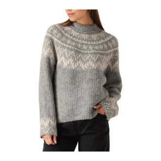 Y.A.S Y.a.s, Dames, Truien, Grijs, Maat: XL Wol