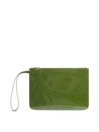 Tom Ford Green Patent Leather Clutch