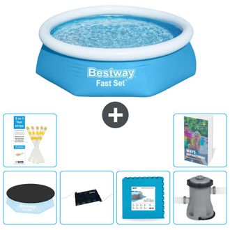 Bestway Piscina Bestway Fast Set Redonda - 244x61 Cm - 7-piezas S99