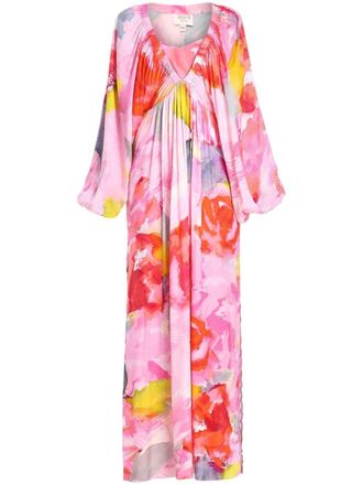 Hemant & Nandita Abito con stampa floreale - Rosa