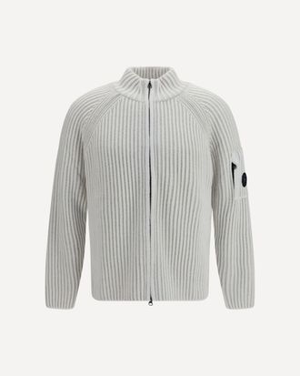 C.P. Company C. P. COMPANY Ribbed wool-blend Cardigan Male S