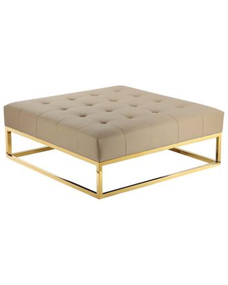Pangea Home Gold Pippa Ottoman