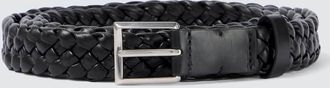Bottega Veneta Solo Intrecciato leather belt