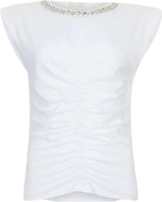 Liu Jo Top de algod&oacute;n - Tops - Mujer - Blanco - M