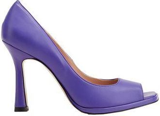 8 by YOOX LEATHER SQUARE OPEN-TOE PUMPS