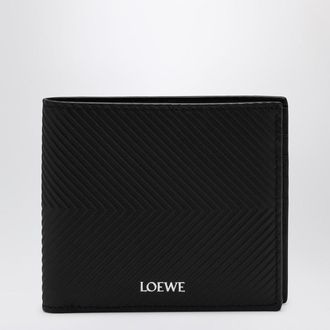 Loewe Bifold wallet in textured black calf leather