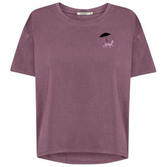 Greenbomb Cat Walk Feel T-Shirt f&uuml;r Damen | lila