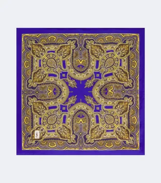 Saint Laurent Printed silk scarf