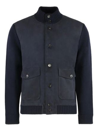 Slowear Cardigan con inserti - Blu