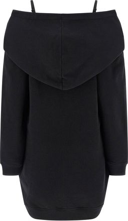 Maison Margiela Off-Shoulder Hooded Dress - Black