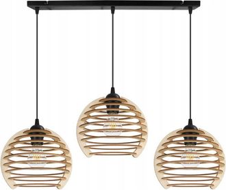 OEM L&aacute;mpara Colgante, L&aacute;mpara De Techo, Madera, Pantalla Led