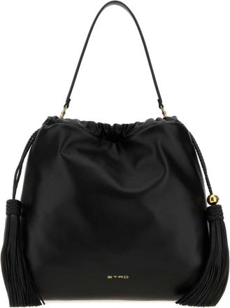 Etro Black Kalispera Medium Shoulder Bag