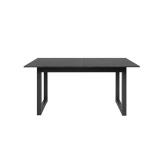 Calicosy Mesa de comedor extensible efecto pizarra y antracita L160-200 cm