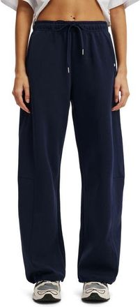 Cotton On Womens Active Summer Fleece Adjustable Hem Sweatpant in Prep Sport Navy at Nordstrom, Size X-Small