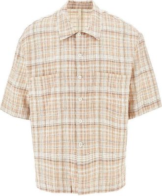 Sunflower Adam shirt with check motif Man S