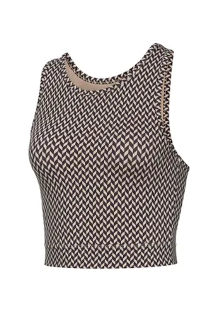 Active By Lascana Crop-Top LASCANA ACTIVE, Damen, Gr. S (36/38), schwarz, beige, Obermaterial: 85% Polyester, 15% Elasthan, Rundhals, Tops Crop-Top