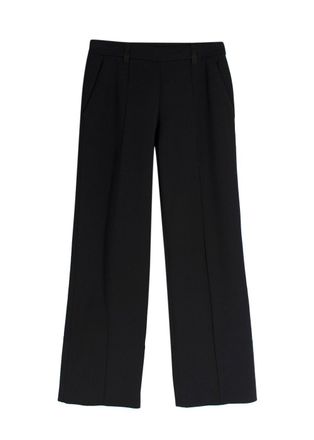 The Row Black Stretch Straight Leg Trousers Size XS