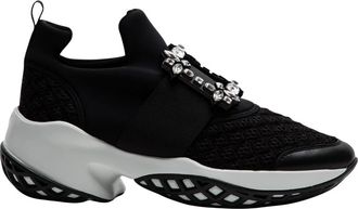Roger Vivier Lage Sneaker in Trendy Stijl - Dames - Sneakers - Zwart - 40 EU - Schoenen