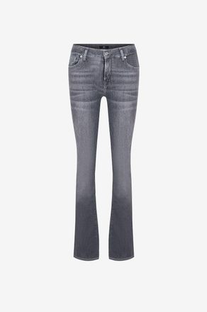 7 For All Mankind Ausgewaschene Jeans Bootcut Heritage Soho Grey