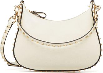 Valentino Garavani small Rockstud Hobo bag - White