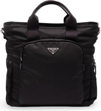 Prada Re-Nylon And Saffiano Leather Shoulder Bag