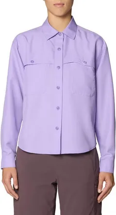 Mountain Hardwear Sun Drift Cooling Long Sleeve UPF 50+ Shirt in Harbor Violet at Nordstrom, Size Medium