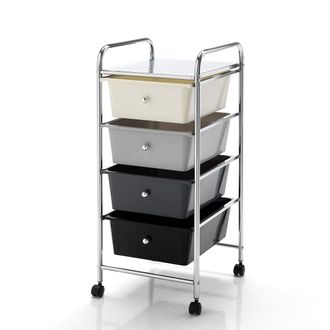Oresteluchetta Cajonera Con Ruedas Compacta De 4 Cajones Para Oficina Topeka