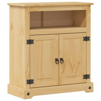vidaXL Armario De Ba&ntilde;o Corona Madera Maciza De Pino 70x33x80 Cm Vidaxl
