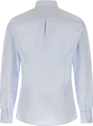Brunello Cucinelli Mens Blue Cotton Blouse