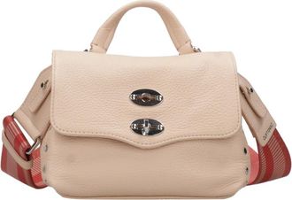 Zanellato Postina Pliss&eacute; - Dames - Handtassen - Roze - ONE Size - Leer - Tassen